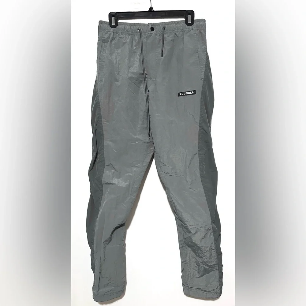 YoungLA Track Pants Joggers Grey Medium